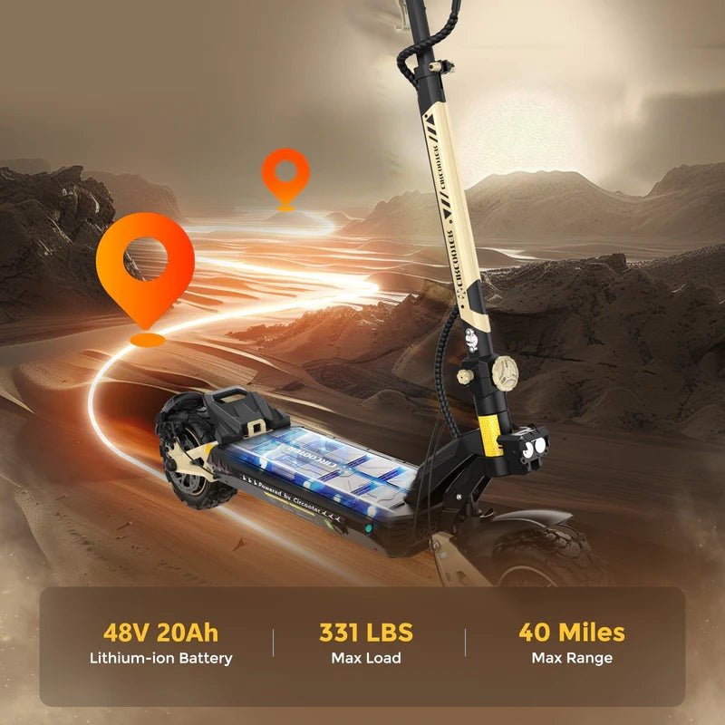 CIRCOOTER Cruiser Pro 2400W Dual Motor Off-road Electric Scooter