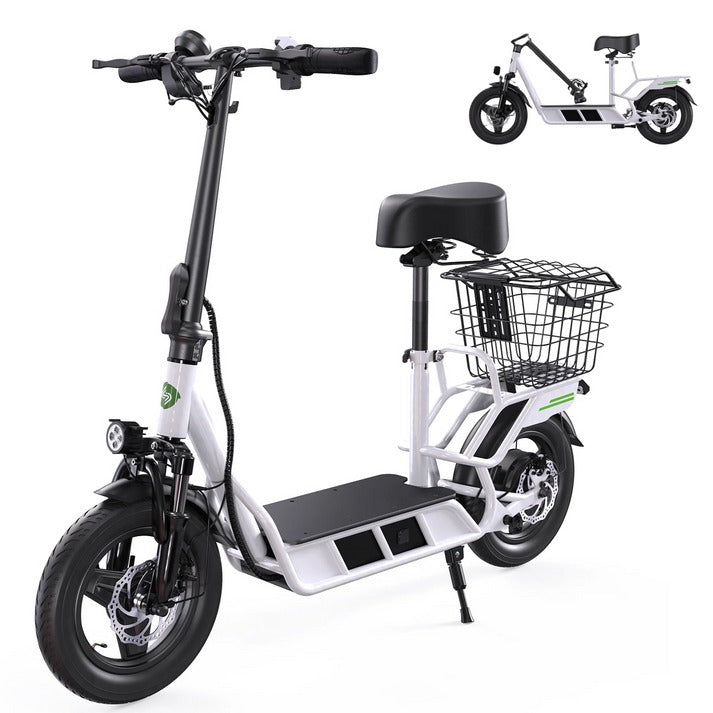 isinwheel Hyper X Electric Scooter with Seat & Basket 700W