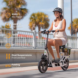 isinwheel Hyper X Electric Scooter with Seat & Basket 700W