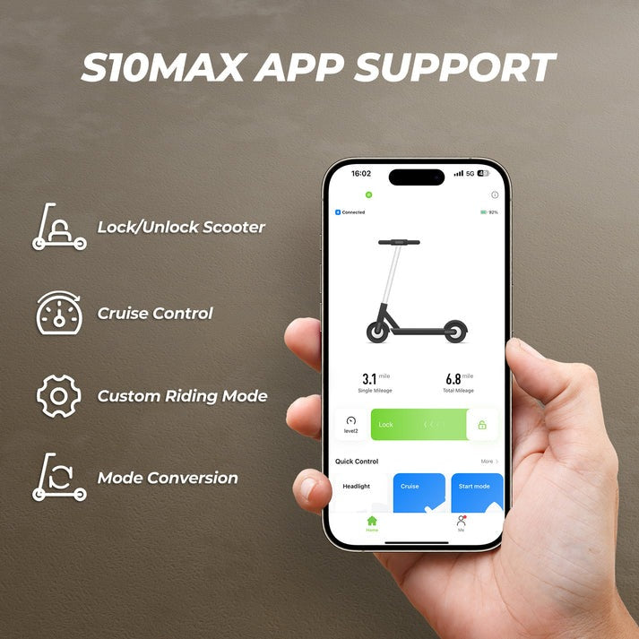 isinwheel S10Max 1000W High-End Commuting Electric Scooter