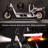 isinwheel Hyper X Electric Scooter with Seat & Basket 700W