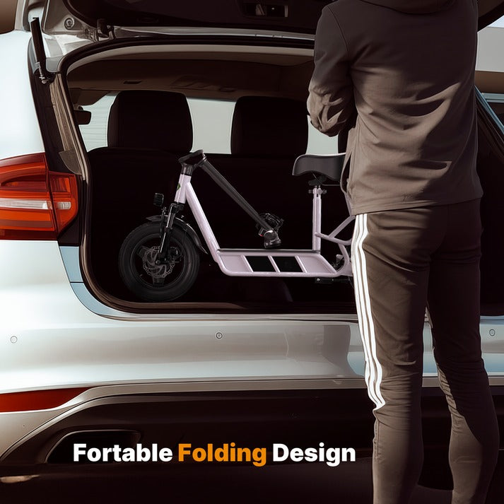 isinwheel Hyper X Electric Scooter with Seat & Basket 700W