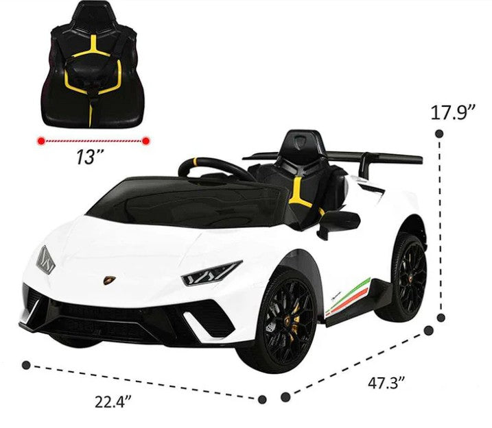 Licensed Lamborghini 1-Seater Huracan  12v Electric Kids Ride on Car