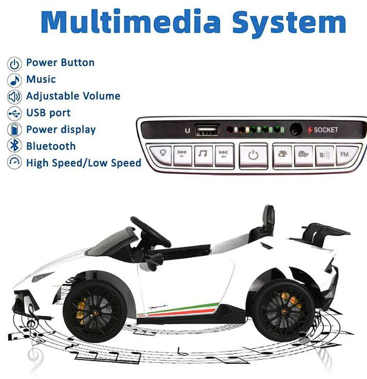 Licensed Lamborghini 1-Seater Huracan  12v Electric Kids Ride on Car