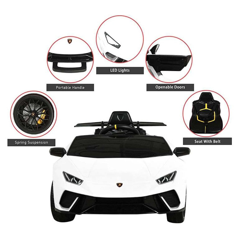 Licensed Lamborghini 1-Seater Huracan  12v Electric Kids Ride on Car