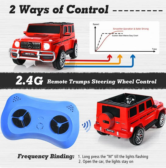 Mercedes Benz G63 AMG 4x4 2 Seater G Wagon Ride on Car-24V