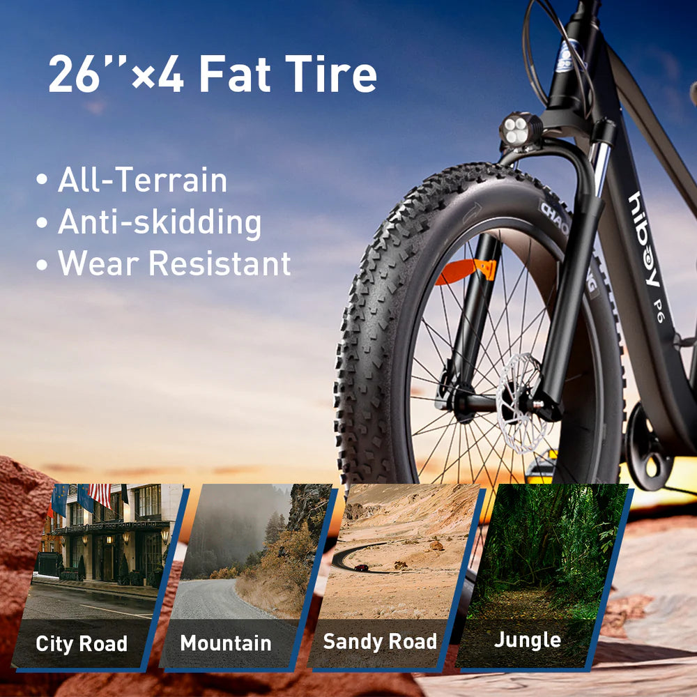 Hiboy P6 Fat Tire Electric Bike-Open Box