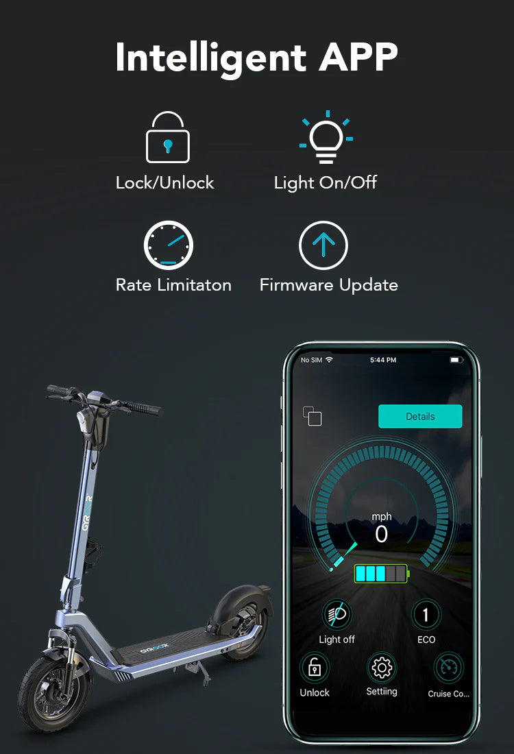 Gyroor X3 Long Range Electric Scooter for Adult with Extra Battery