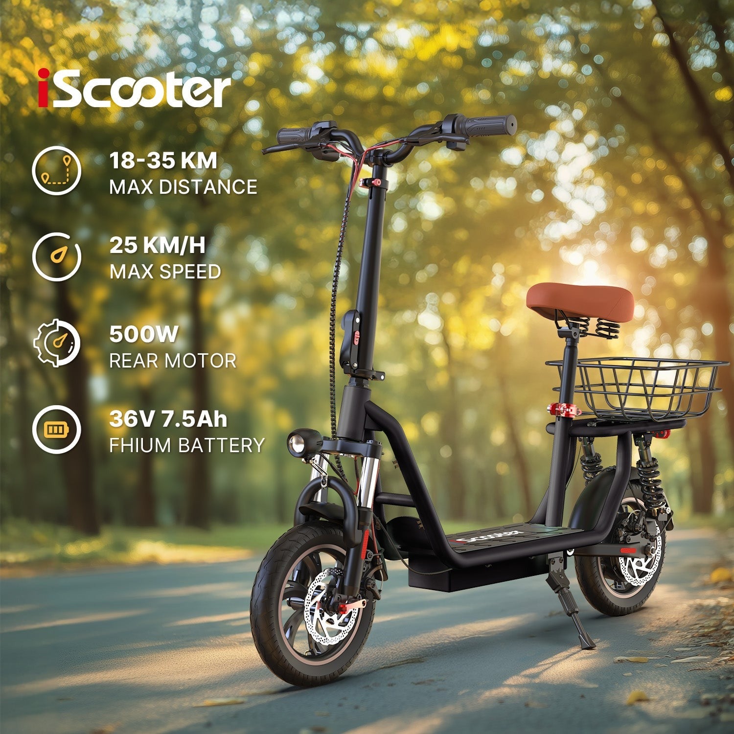 iScooter i12 Commuter Electric Scooter