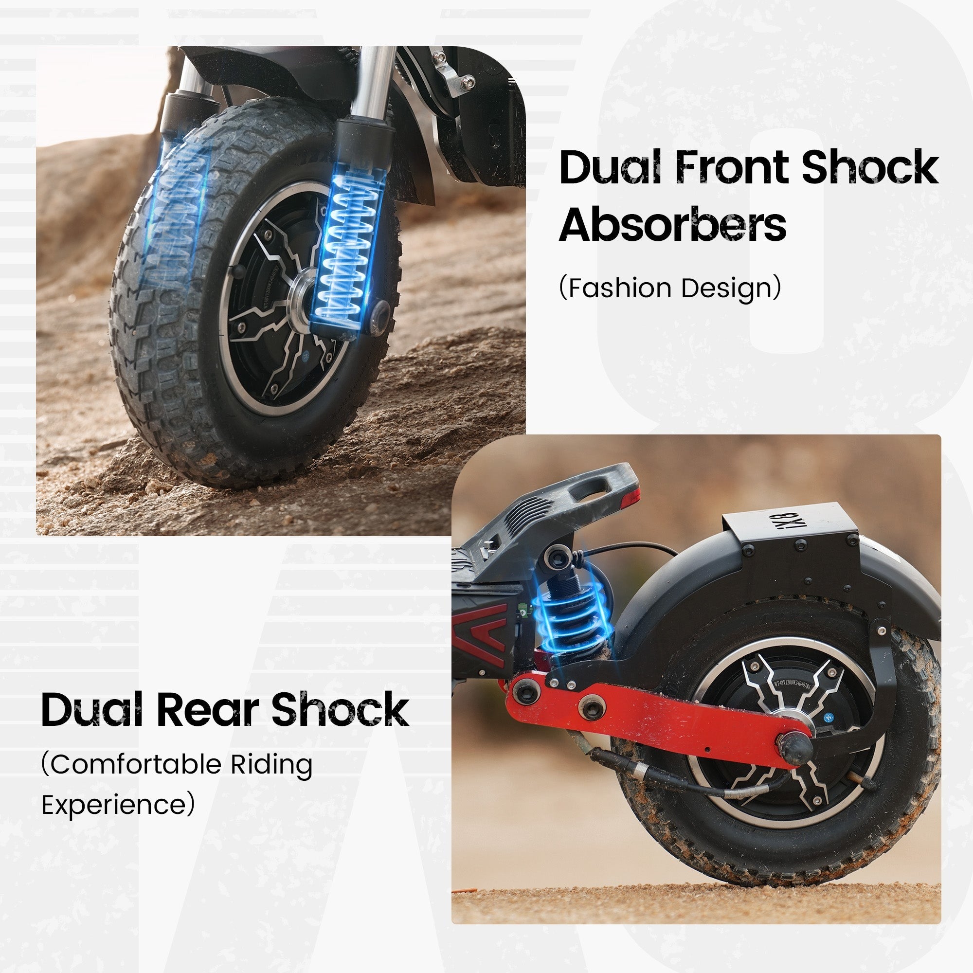 iScooter iX8 Off-Road Dual Motor Electric Scooter