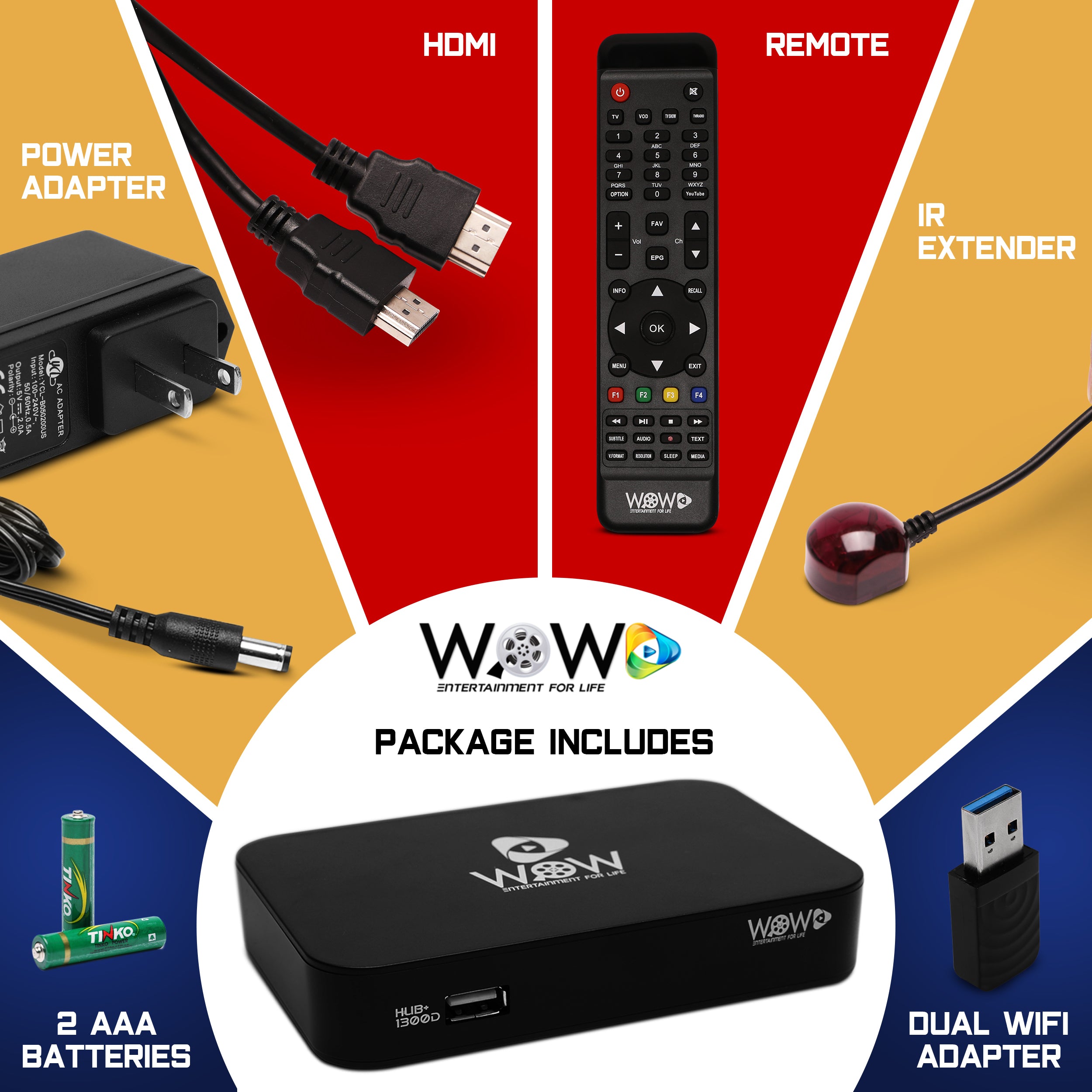 WOW TVHub 1080p HD Media Box