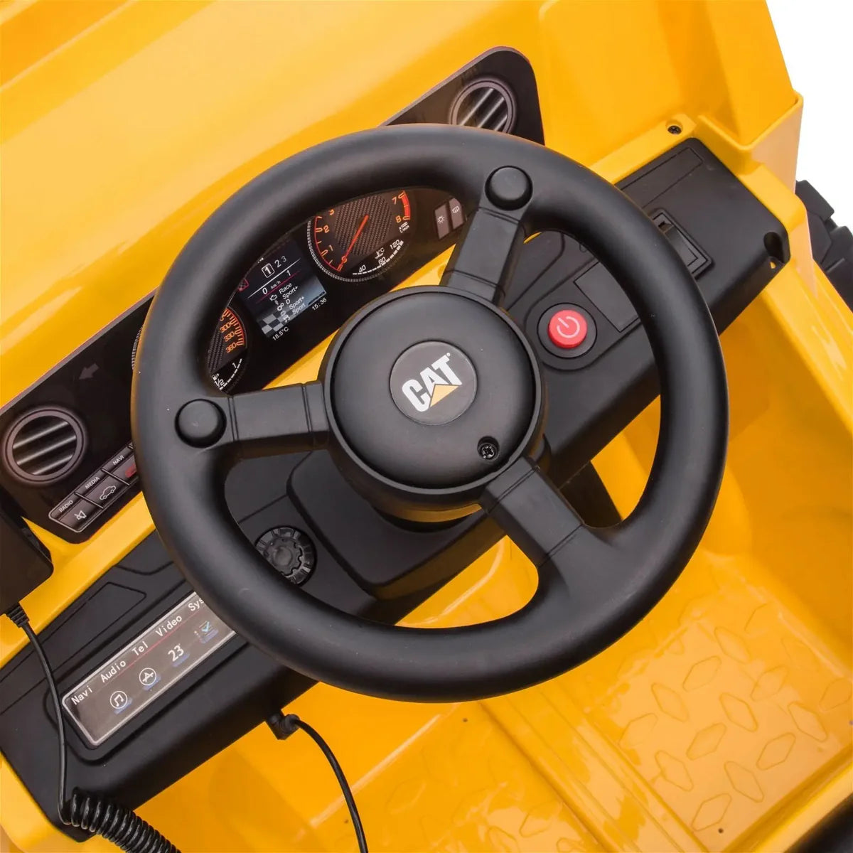 12V CAT Electric Dump Truck 1 Seater Ride-On for kids in yellow – Calgary Alberta Canada