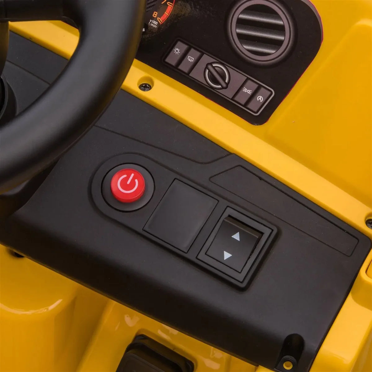 12V CAT Electric Dump Truck 1 Seater Ride-On for kids in yellow – Calgary Alberta Canada