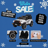 Kids Jeep Mudslinger 4X4 12V 1-Seater Kids Ride On E-Car With Remote Control (Licensed)