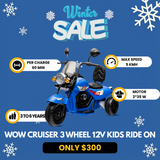 Wow Cruiser 3 Wheel 12V Kids Electric Kids Ride on Motorcycle