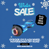 Gyroor G11 Flash Wheel Hoverboard Off Road with LED Lights