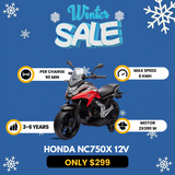 Honda NC750X  12V Kids Ride On Electric Motorcycle, Licensed (ZB-2306)
