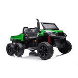 24V 6 Wheeler Tractor Trailer 2 Seater Ride-on with Dump Cart and Parental Remote
