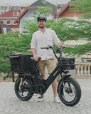 Tesway X5 Pro Black 2000W Cargo Electric Bike 320KM Range 48V 60Ah Samsung NFC Smart Unlock Fat Tire – WOW Electric Rides Calgary Alberta Canada