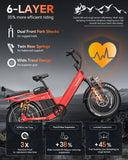 TESWAY X5 PRO Cargo Ebike 2000W 48V 60Ah | Long Range Electric Bike