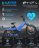 TESWAY X7 PRO Long-Range Cargo Electric Bike | 2000W Motor, 48V 60Ah Battery, 320KM Range