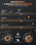 TESWAY X5 AWD Mount 3600W Dual Motor Electric Bike