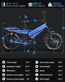 TESWAY X7 PRO Long-Range Cargo Electric Bike | 2000W Motor, 48V 60Ah Battery, 320KM Range