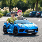 Chevrolet Corvette C8 24V Ride-On Car, 2-Seater Electric Sports Car for Kids with Remote Control