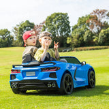 Chevrolet Corvette C8 24V Ride-On Car, 2-Seater Electric Sports Car for Kids with Remote Control