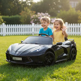 Chevrolet Corvette C8 24V Ride-On Car, 2-Seater Electric Sports Car for Kids with Remote Control
