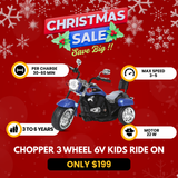 Chopper 3 Wheel 6V-Kids Electric Ride On Motorcycle (TR1501)