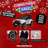 Kids Jeep Mudslinger 4X4 12V 1-Seater Kids Ride On E-Car With Remote Control (Licensed)