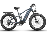 FreeSky Eurostar Ultra M-410 Grey 3000W Fat Tire Full Suspension Electric Mountain eBike 95-Mile Long Range – WOW Electric Rides Calgary Alberta Canada