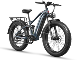 FreeSky Eurostar Ultra M-410 Grey 3000W Fat Tire Full Suspension Electric Mountain eBike 95-Mile Long Range – WOW Electric Rides Calgary Alberta Canada