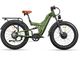 FreeSky Warrior Pro M-530 Green Dual Motor 4000W Fat Tire Electric Mountain eBike 120-Mile Range AWD – WOW Electric Rides Calgary Alberta Canada