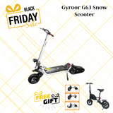 Gyroor G63 Snow & Off-Road Electric Scooter.-Get Snow tracks, Off-Road Tires Kit & Gyroor C6 electric bike Free