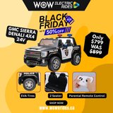 GMC Sierra Denali 4X4 24V 2-Seater Police Ride On Truck (HL36824V)