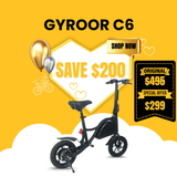Gyroor C6 Electric Scooter with Seat