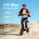 FREEBOY J15 MAX Electric Scooter with Seat – 1600W Off-Road E-Scooter | WOW Electric Rides