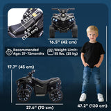 Qaba Kids ATV 6V Electric Ride-On Car | Battery Powered Quad Bike for Ages 3–8