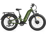 FreeSky Ranger Air M-540 Green Electric Mountain eBike 3500W 26-inch Fat Tire Full Suspension – Buy at WOW Electric Rides Calgary Alberta Canada