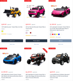 Licensed Electric Kid's Cars Catalog