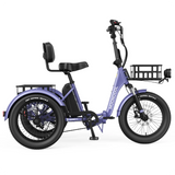 TK Pro Electric Trike for Adults — 500W Motor | 72–120 KM Range | Low-Step 3-Wheel E-Bike