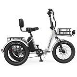TK Pro Electric Trike for Adults — 500W Motor | 72–120 KM Range | Low-Step 3-Wheel E-Bike