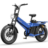 Tesway X7 AWD Blue 3600W Dual Motor AWD Electric Bike 320KM Long Range 52V 60Ah Samsung Battery – WOW Electric Rides Calgary Alberta Canada