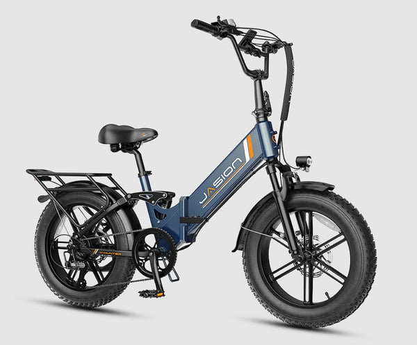 Jasion X-Hunter ST Folding Fat Tire Electric Bike | 1400W Peak | 48+ KM/H | 114KM Range | Step-Through All-Terrain E-Bike Calgary Alberta Canada