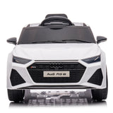 Licensed Audi RS6 ZB-2118 24V 7Ah kids ride-on car in white with parental remote control for toddlers ages 1 to 4 WOW Electric Rides Calgary Alberta Canada 