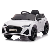 Licensed Audi RS6 ZB-2118 24V 7Ah kids ride-on car in white with parental remote control for toddlers ages 1 to 4 WOW Electric Rides Calgary Alberta Canada 