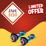 Gyroor G11 Flash Wheel Hoverboard Off Road with LED Lights -Pack of 2