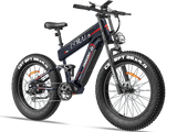 FreeSky Alaska Pro M-520 Black Dual Battery 3000W Fat Tire Electric Mountain eBike 160-Mile Range – WOW Electric Rides Calgary Alberta Canada